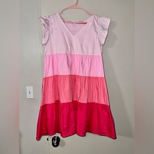 THML pink dress size large.